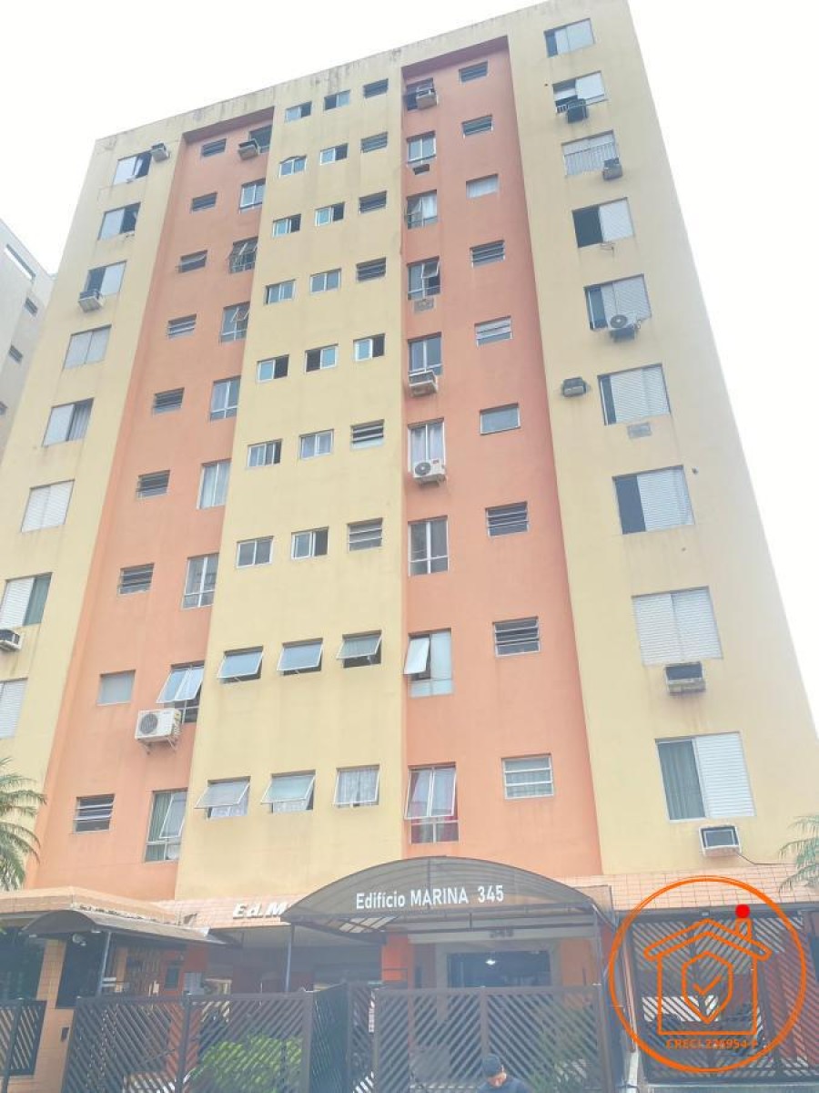 Apto com 1 Dorm, Gar, Privativa, Quarto, Sala Cozinha, Área de Serv, 72M², Centro de São Vicente, SP